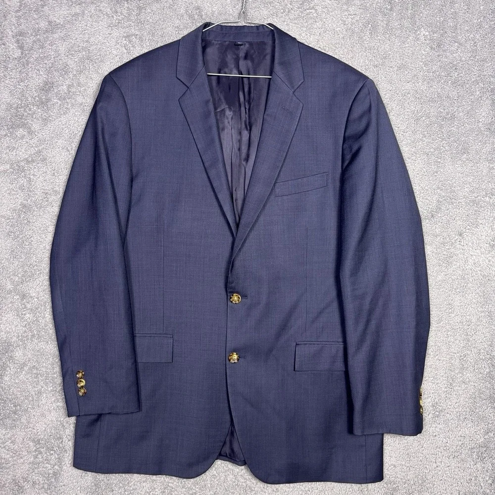 J Crew Thompson Blazer Mens‎ 44L 100% Worsted Wool Slim Sport Coat Suit Jacket